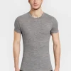 Outlet Rewoolution ADARA - t-shirt in merino mesh 180 gr  per uomo in colore grigio