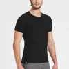 Fashion Rewoolution ADARA - t-shirt in merino mesh 180 gr  per uomo in colore nero