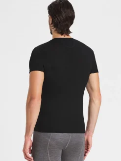 Fashion Rewoolution ADARA - t-shirt in merino mesh 180 gr  per uomo in colore nero