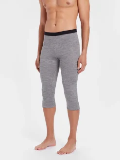 Clearance Rewoolution ALAMAK - leggings in merino mesh 180 gr  per uomo in colore grigio
