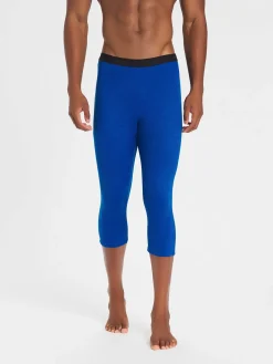 Hot Rewoolution ALAMAK - leggings in merino mesh 180 gr  per uomo in colore blu