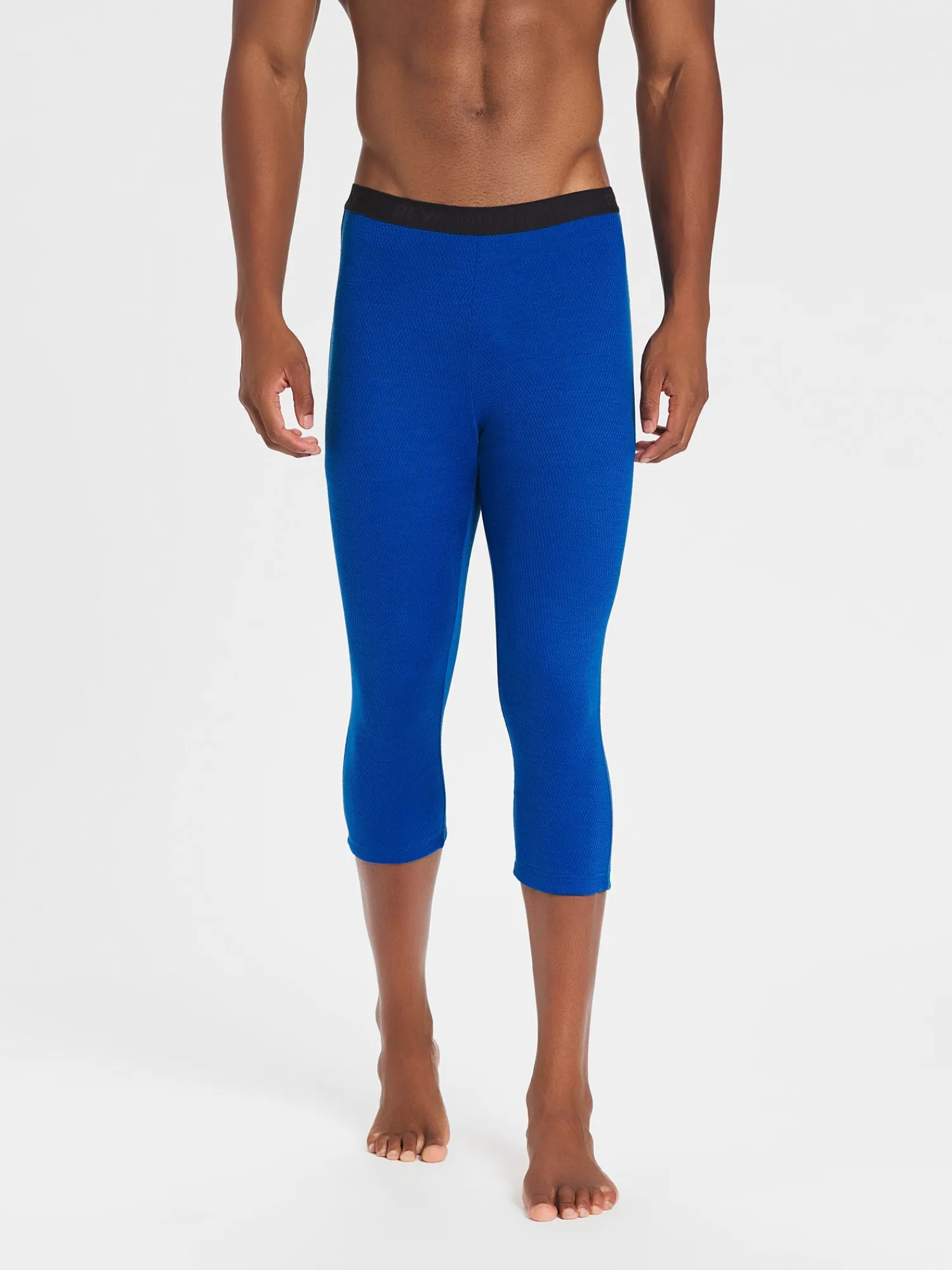 Hot Rewoolution ALAMAK - leggings in merino mesh 180 gr per uomo in colore blu