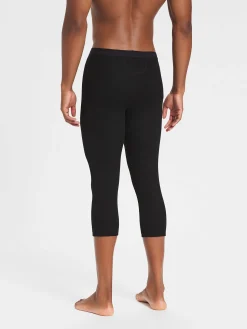 Outlet Rewoolution ALAMAK - leggings in merino mesh 180 gr  per uomo in colore nero