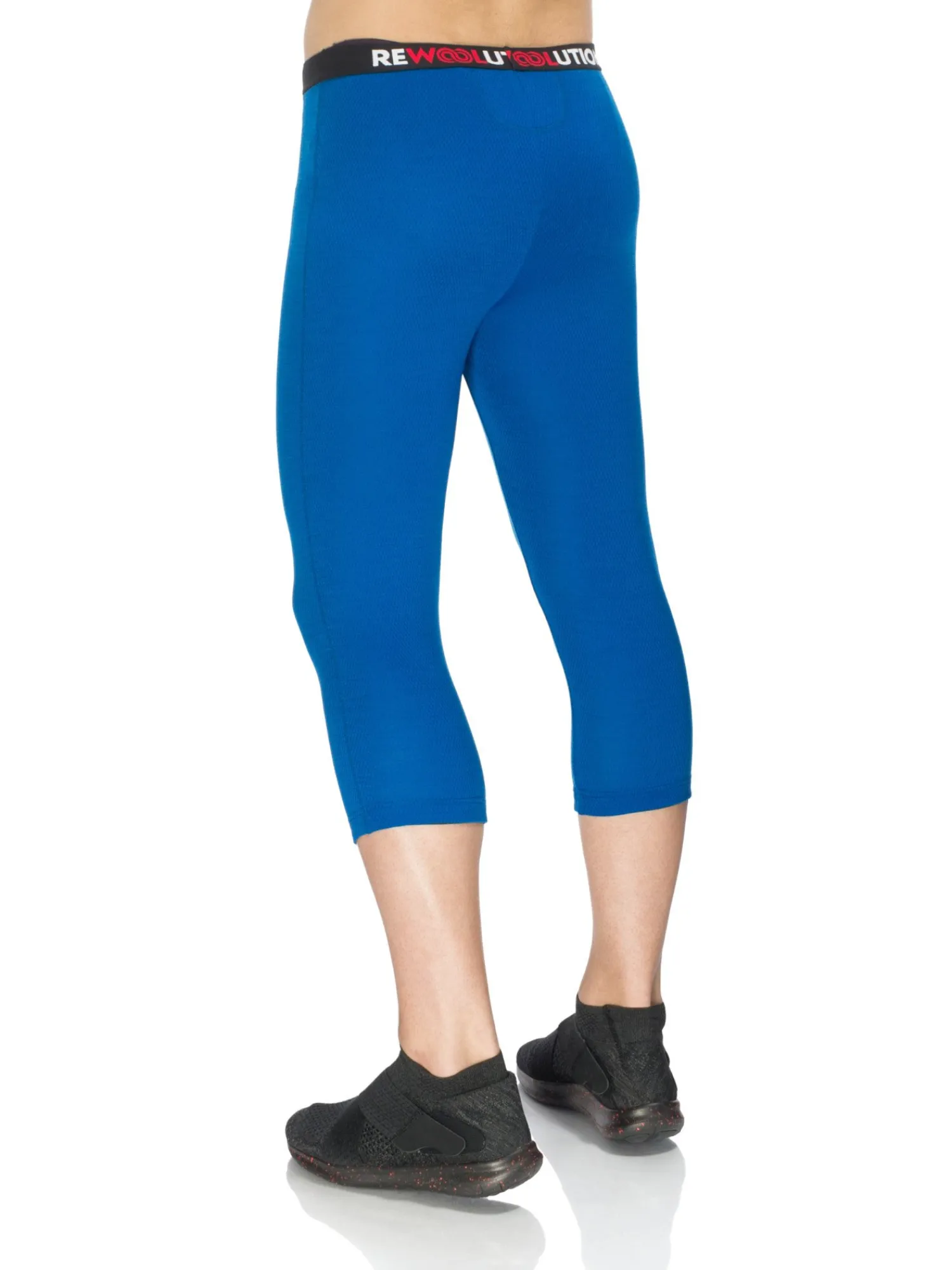 Hot Rewoolution ALAMAK - leggings in merino mesh 180 gr per uomo in colore blu