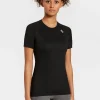 Clearance Rewoolution ALI - t-shirt in merino jersey 190 gr per donna in colore nero