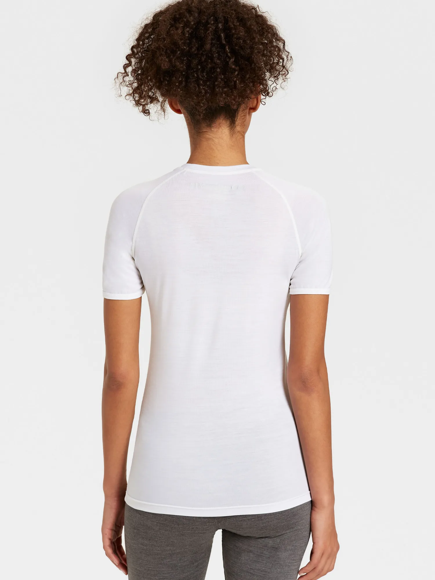 Online Rewoolution ALI - t-shirt in merino jersey 190 gr per donna in colore bianco