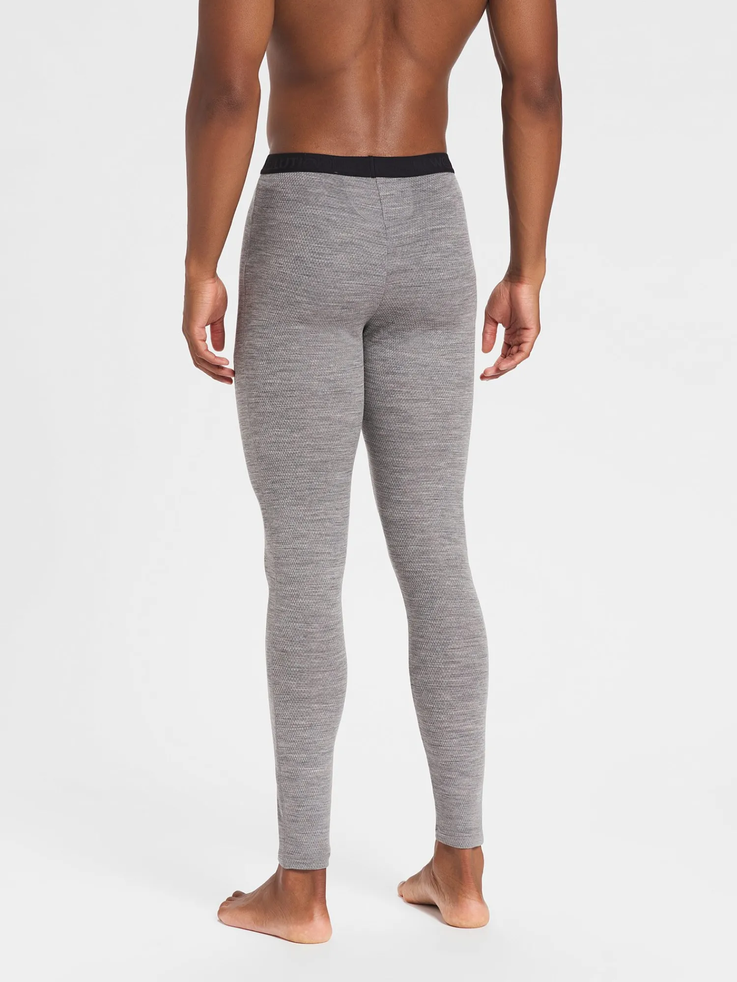 Discount Rewoolution ARNEB - leggings in merino mesh 180 gr per uomo in colore grigio