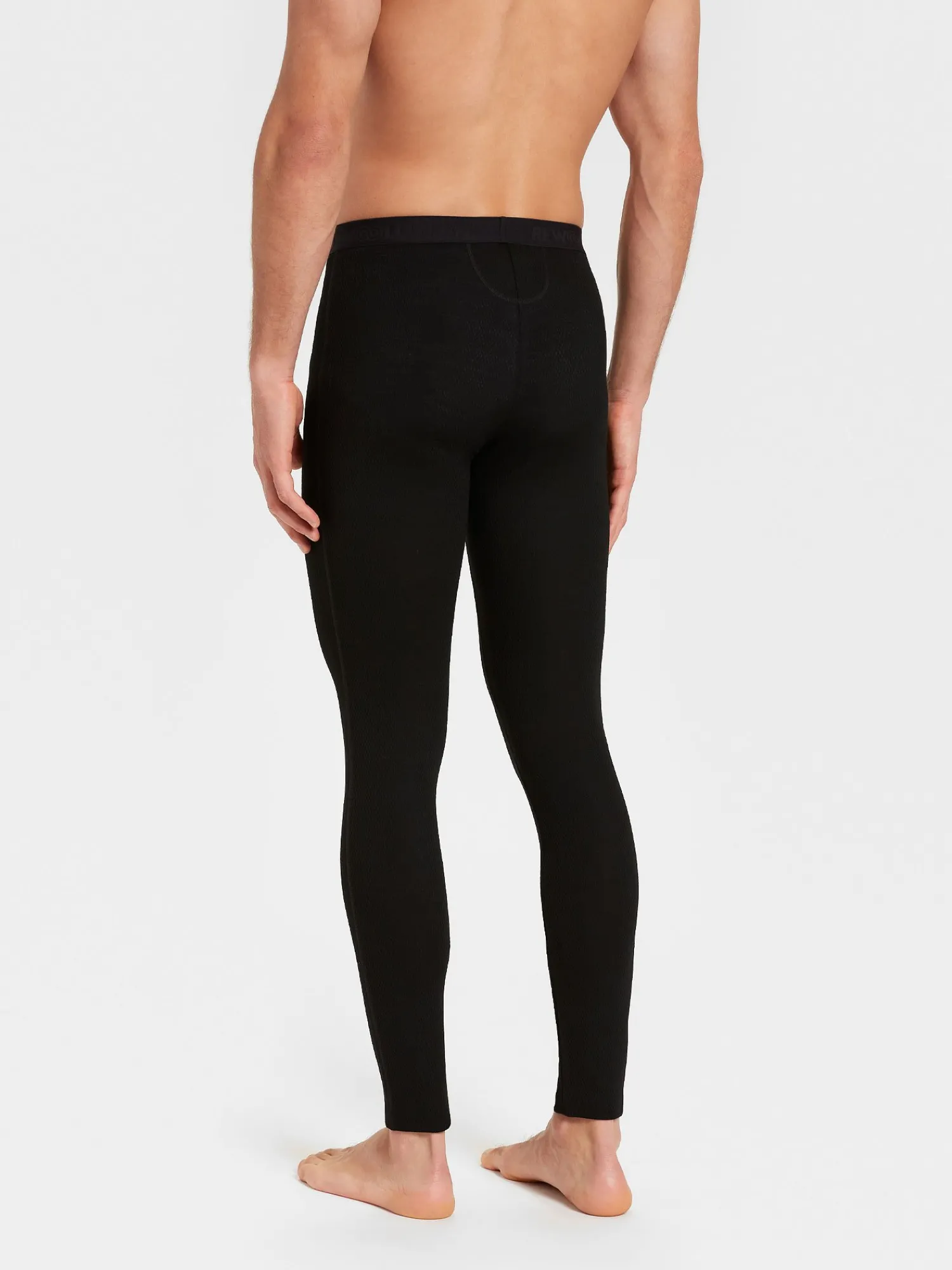 Clearance Rewoolution ARNEB - leggings in merino mesh 180 gr per uomo in colore nero