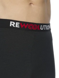 Outlet Rewoolution ARNEB - leggings in merino mesh 180 gr per uomo in colore grigio