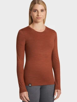 Discount Rewoolution BERRY - t-shirt in merino jersey 140 gr  per donna in colore arancione