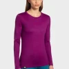 Fashion Rewoolution BERRY - t-shirt in merino jersey 140 gr  per donna in colore viola