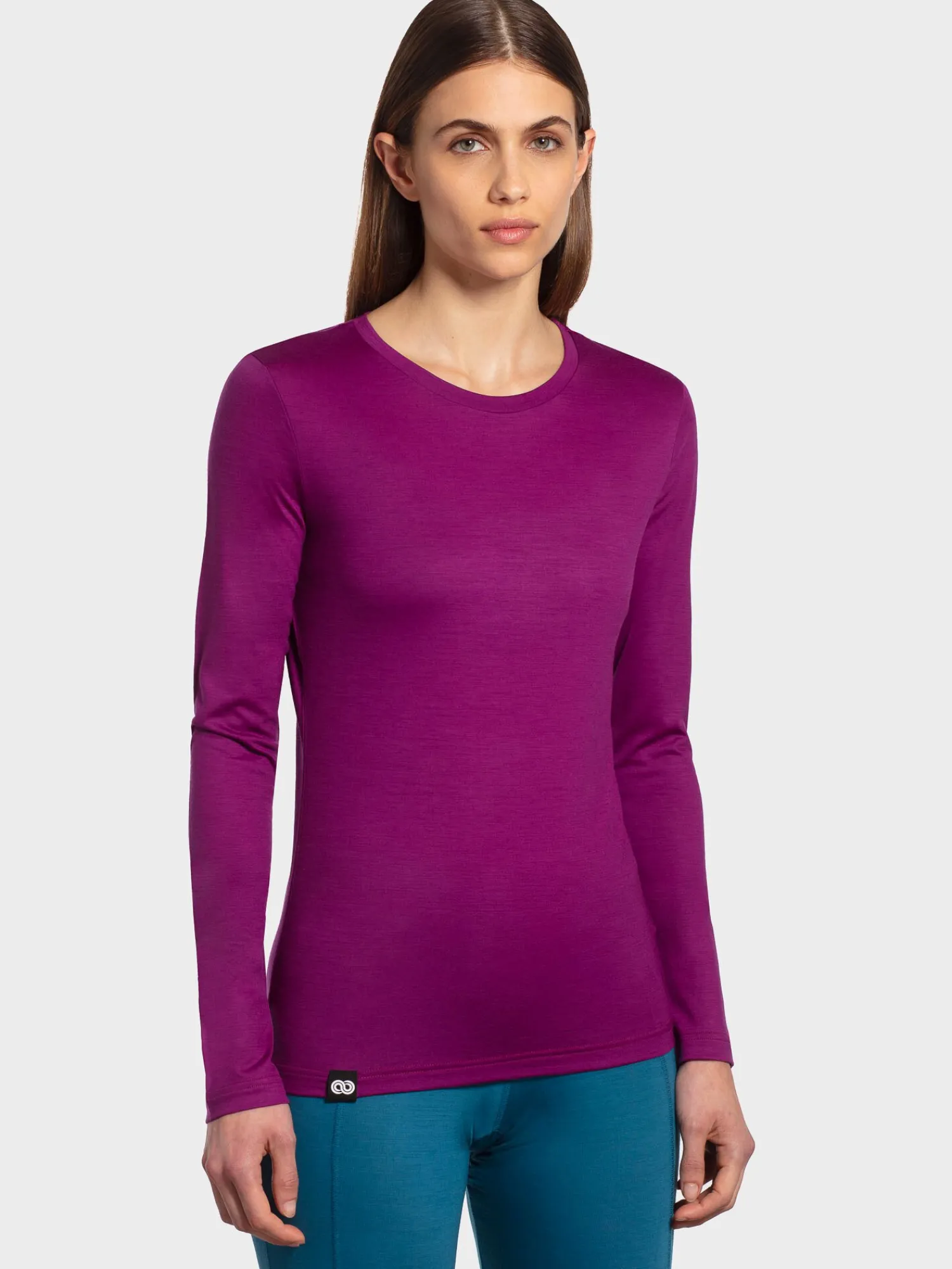 Fashion Rewoolution BERRY - t-shirt in merino jersey 140 gr per donna in colore viola