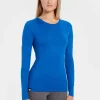 Fashion Rewoolution BERRY - t-shirt in merino jersey 140 gr  per donna in colore blu