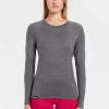 Fashion Rewoolution BERRY - t-shirt in merino jersey 140 gr  per donna in colore grigio