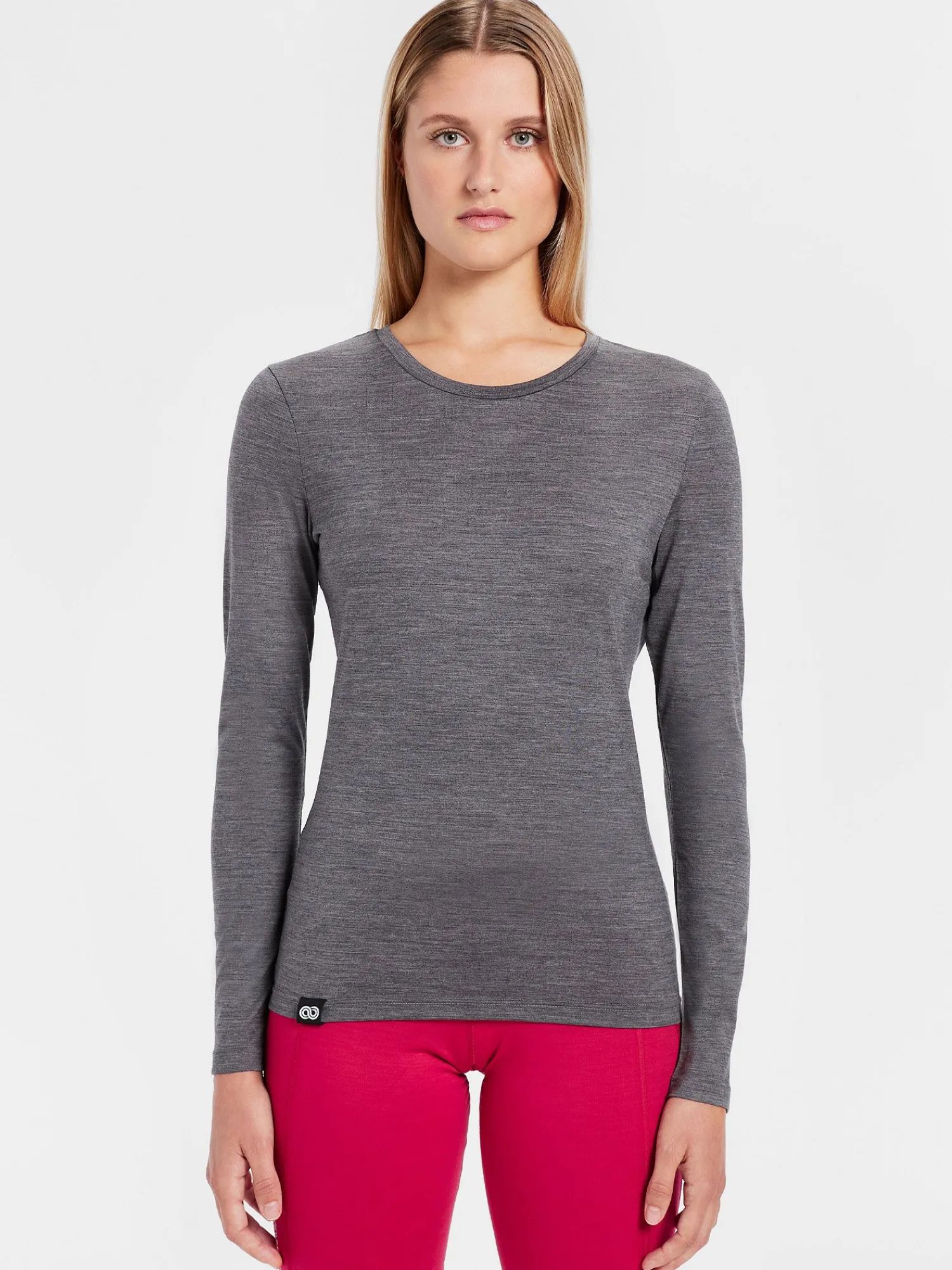Fashion Rewoolution BERRY - t-shirt in merino jersey 140 gr per donna in colore grigio