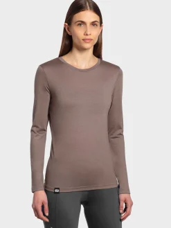 Fashion Rewoolution BERRY - t-shirt in merino jersey 140 gr  per donna in colore marrone