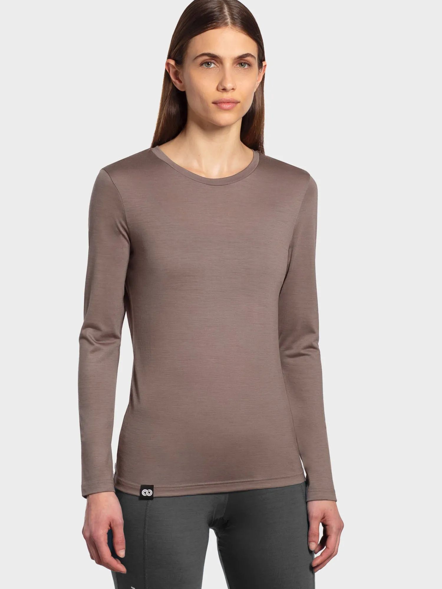Fashion Rewoolution BERRY - t-shirt in merino jersey 140 gr per donna in colore marrone