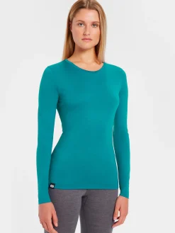 Best Rewoolution BERRY - t-shirt in merino jersey 140 gr per donna in colore verde