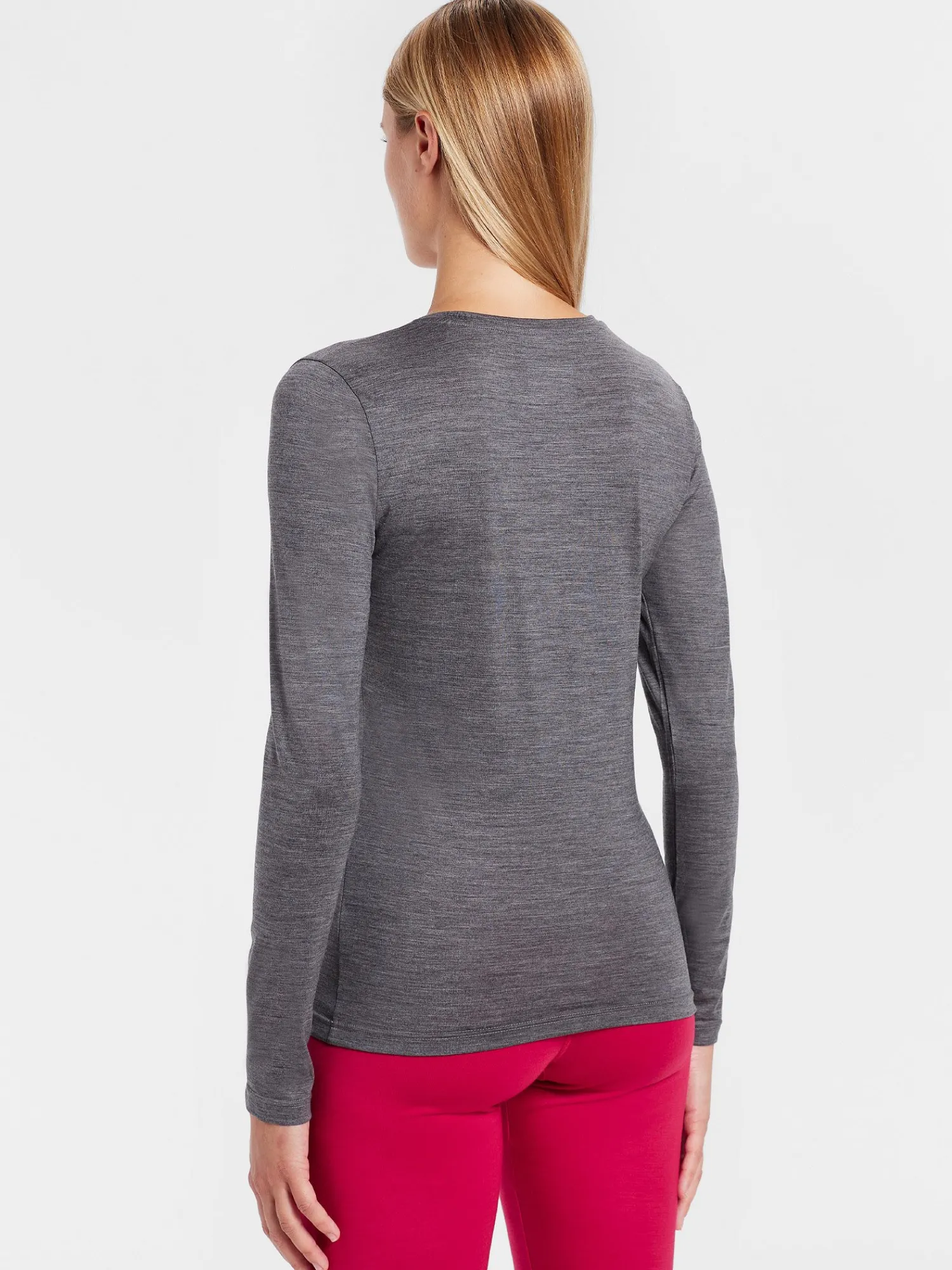 Fashion Rewoolution BERRY - t-shirt in merino jersey 140 gr per donna in colore grigio