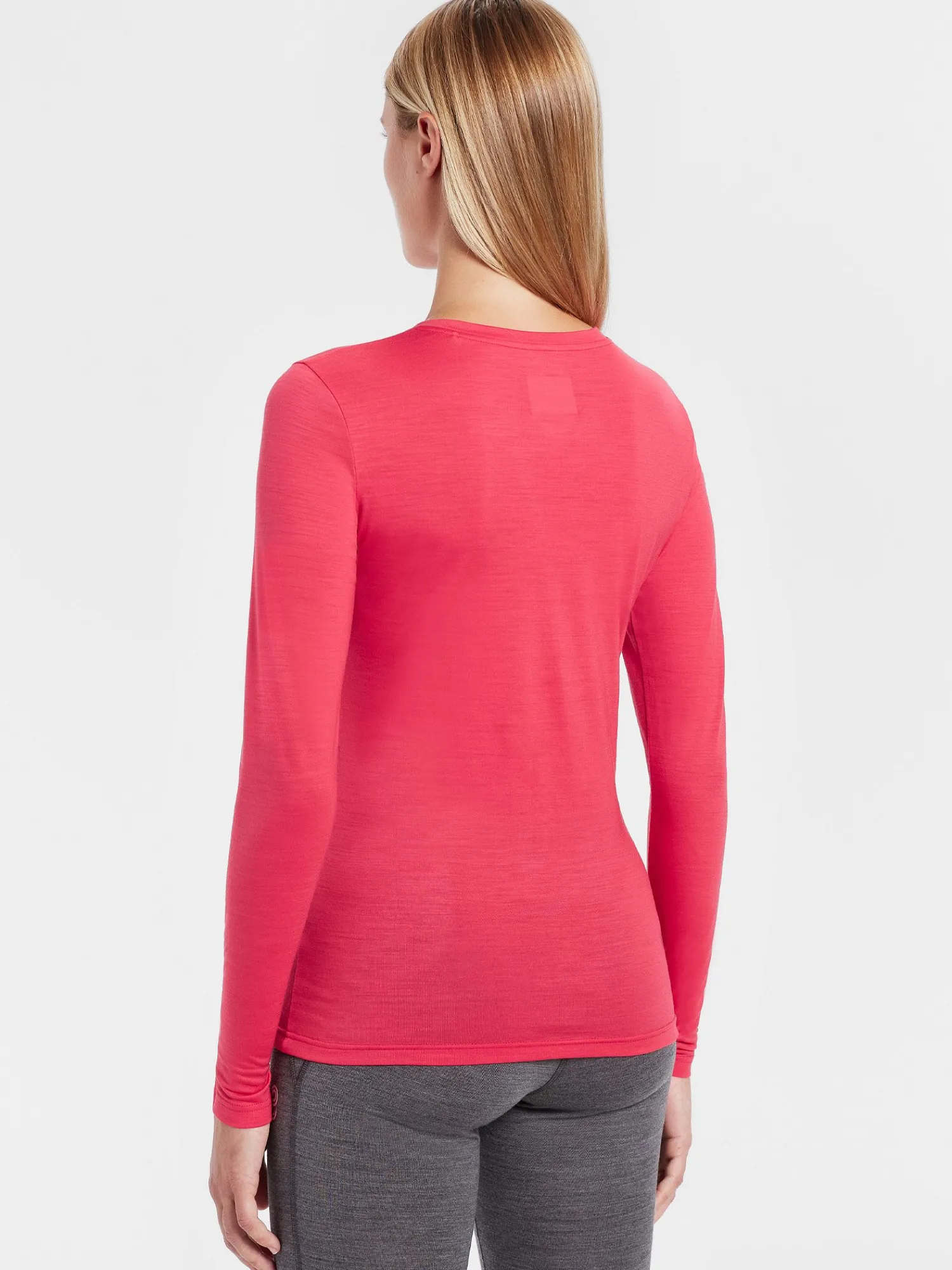 Clearance Rewoolution BERRY - t-shirt in merino jersey 140 gr per donna in colore rosa