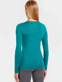 Best Rewoolution BERRY - t-shirt in merino jersey 140 gr  per donna in colore verde