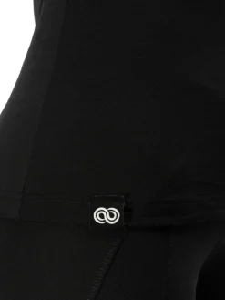 Sale Rewoolution BERRY - t-shirt in merino jersey 140 gr per donna in colore nero