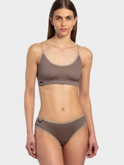 Online Rewoolution BRA - intimo  in merino jersey 140 gr  per donna in colore marrone