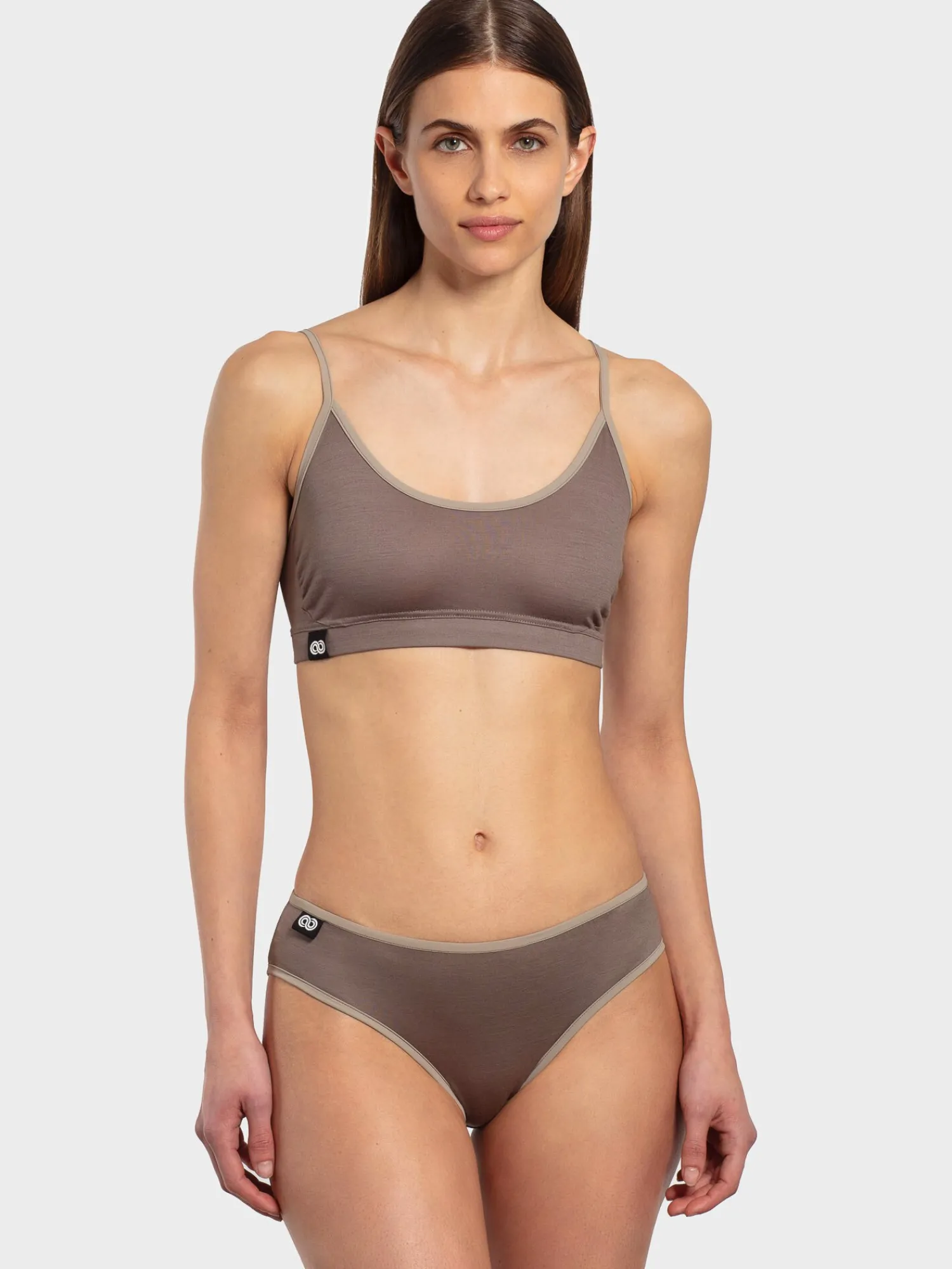Online Rewoolution BRA - intimo in merino jersey 140 gr per donna in colore marrone