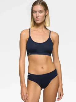 Discount Rewoolution BRA - intimo in merino jersey 140 gr per donna in colore blu