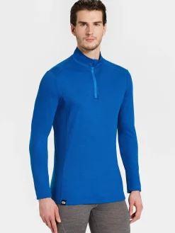Clearance Rewoolution CASTOR - felpa in merino mesh 180 gr per uomo in colore blu