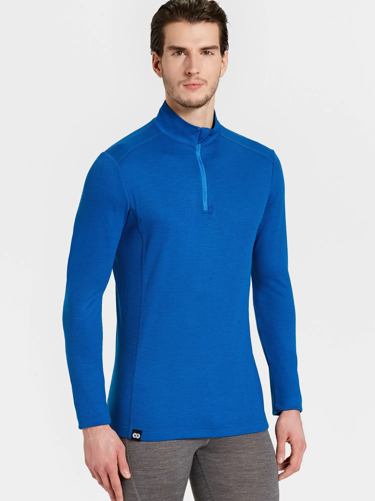 Clearance Rewoolution CASTOR - felpa in merino mesh 180 gr per uomo in colore blu