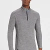 Hot Rewoolution CASTOR - felpa in merino mesh 180 gr  per uomo in colore grigio