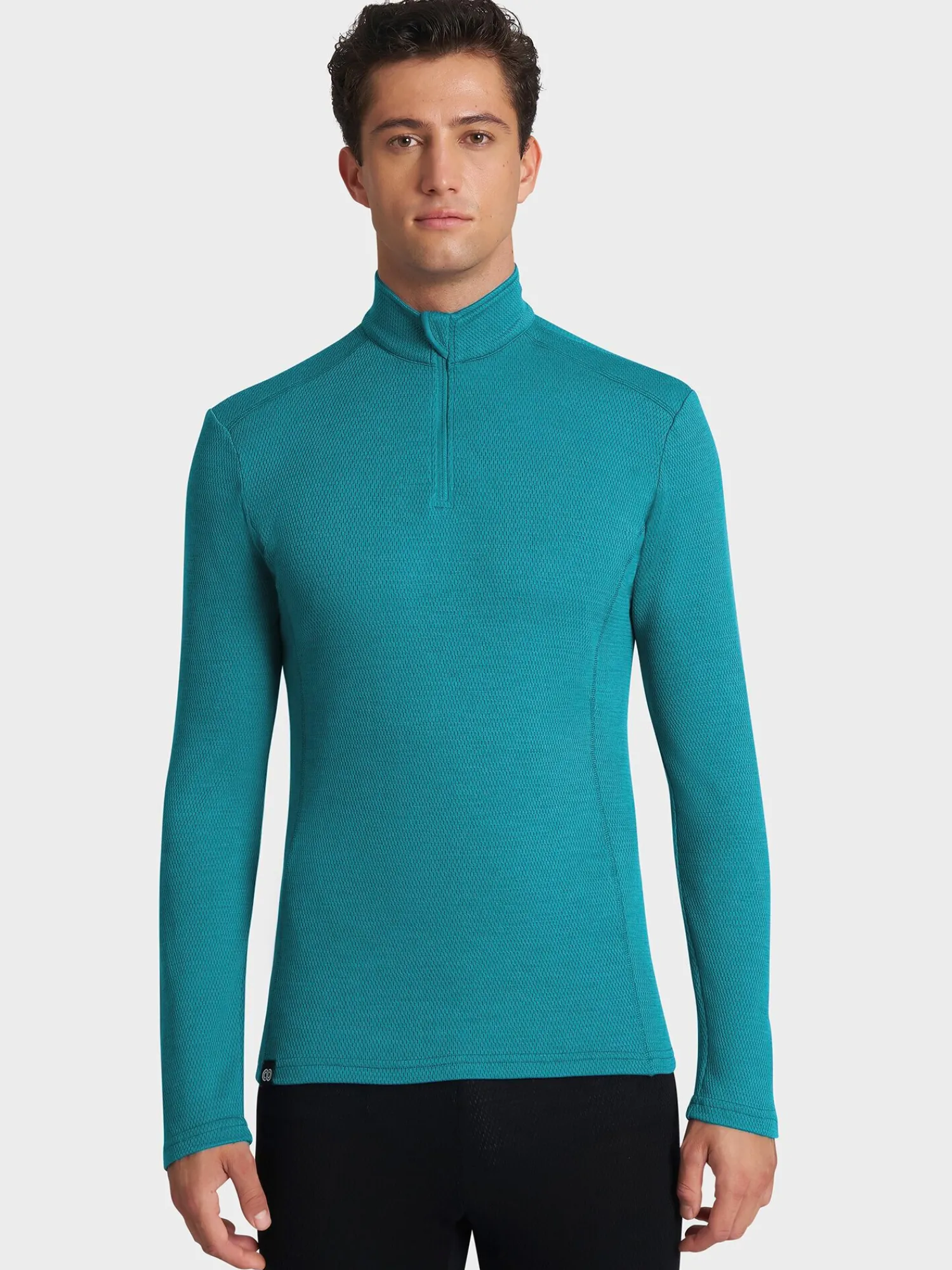 Hot Rewoolution CASTOR - felpa in merino mesh 180 gr per uomo in colore verde