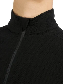 Hot Rewoolution CASTOR - felpa in merino mesh 180 gr per uomo in colore nero