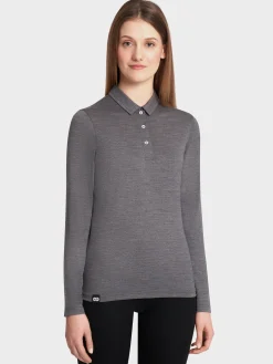 Sale Rewoolution CHEERFUL - polo in merino jersey 190 gr 190 gr per donna in colore grigio
