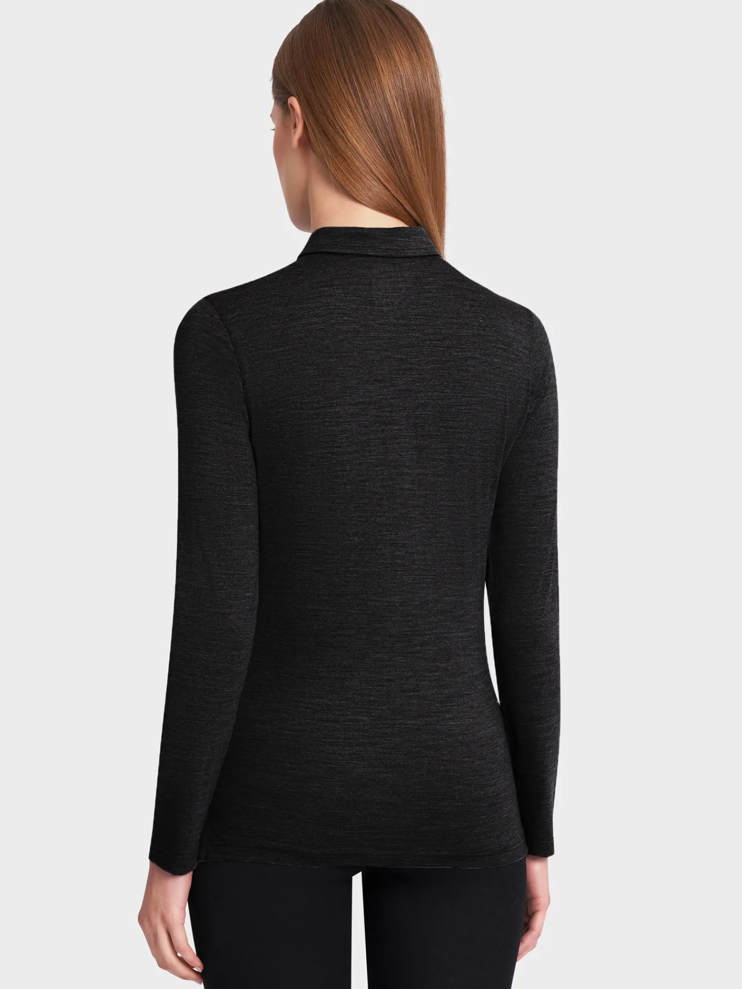 Fashion Rewoolution CHEERFUL - polo in merino jersey 190 gr 190 gr per donna in colore nero