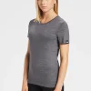 New Rewoolution CHERRY - t-shirt in merino jersey 140 gr per donna in colore grigio
