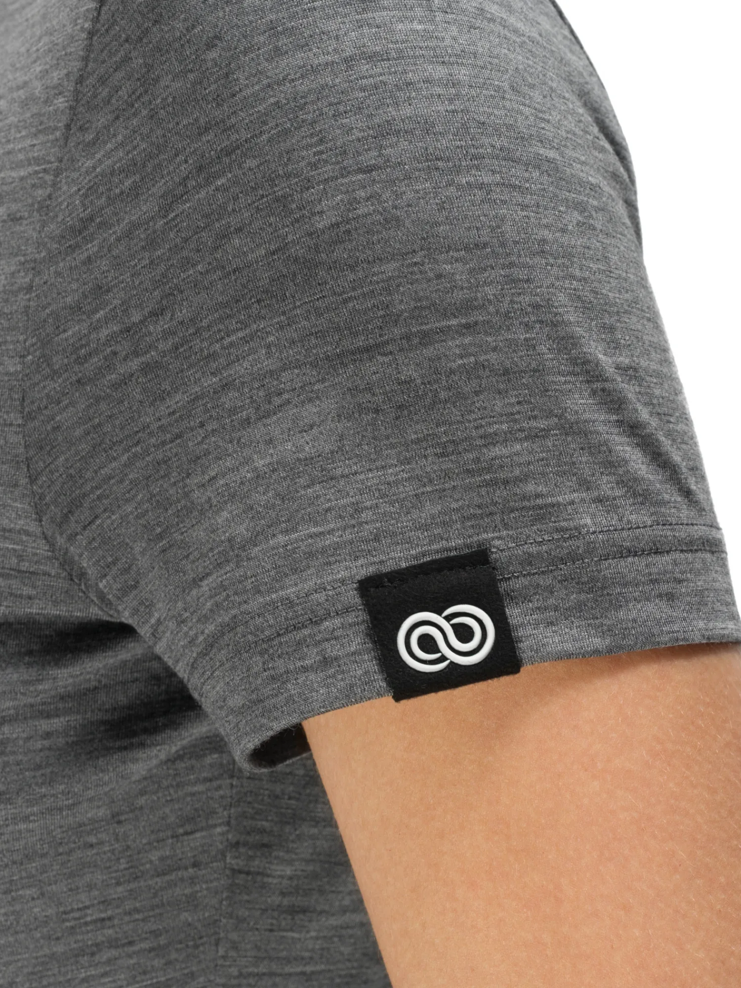 New Rewoolution CHERRY - t-shirt in merino jersey 140 gr per donna in colore grigio