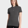 New Rewoolution CLEO - polo in 100% reda active® merino piquet 210 gr per donna in colore grigio