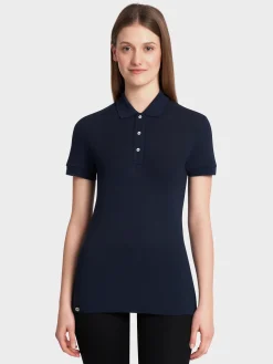 Fashion Rewoolution CLEO - polo in 100% reda active® merino piquet 210 gr per donna in colore blu