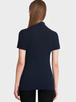 Fashion Rewoolution CLEO - polo in 100% reda active® merino piquet 210 gr per donna in colore blu