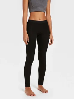 Fashion Rewoolution COVER - leggings in merino mesh 180 gr  per donna in colore nero
