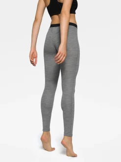 Outlet Rewoolution COVER - leggings in merino mesh 180 gr  per donna in colore grigio