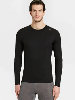 Online Rewoolution EXPLORER - t-shirt in merino jersey 190 gr per uomo in colore nero