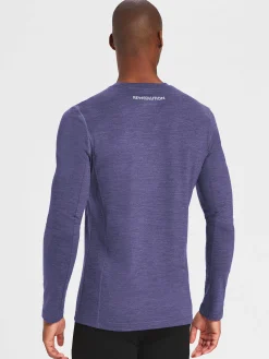 Best Rewoolution EXPLORER - t-shirt in merino jersey 190 gr  per uomo in colore blu