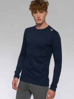 Discount Rewoolution EXPLORER - t-shirt in merino jersey 190 gr per uomo in colore blu