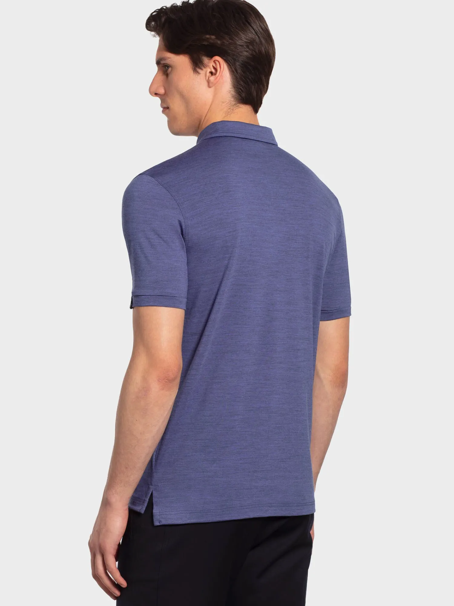 Best Rewoolution FLIP - polo in merino jersey 190 gr per uomo in colore blu