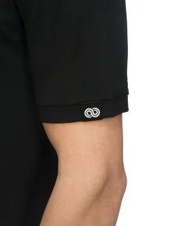 Online Rewoolution FLIP - polo in merino jersey 190 gr per uomo in colore nero
