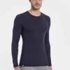 Clearance Rewoolution FURUD - t-shirt in merino mesh 180 gr  per uomo in colore blu