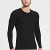 Discount Rewoolution FURUD - t-shirt in merino mesh 180 gr  per uomo in colore nero